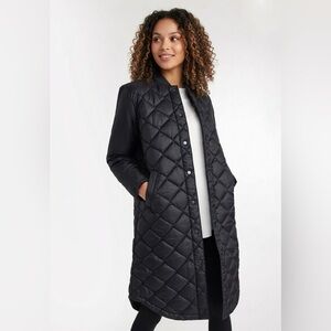 KIT AND ACE All Day Long Quilted Puffer Coat | Black | Medium